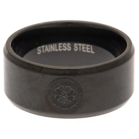 Celtic Black IP Ring Medium
