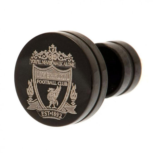 Liverpool Black IP Plated Stud Earring