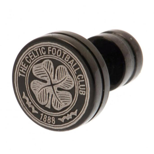 Celtic Black IP Stud Earring