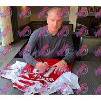 Arsenal Bergkamp Signed Shirt (Framed)