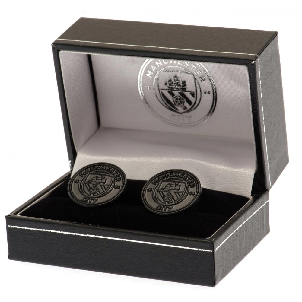 Manchester City Black IP Cufflinks