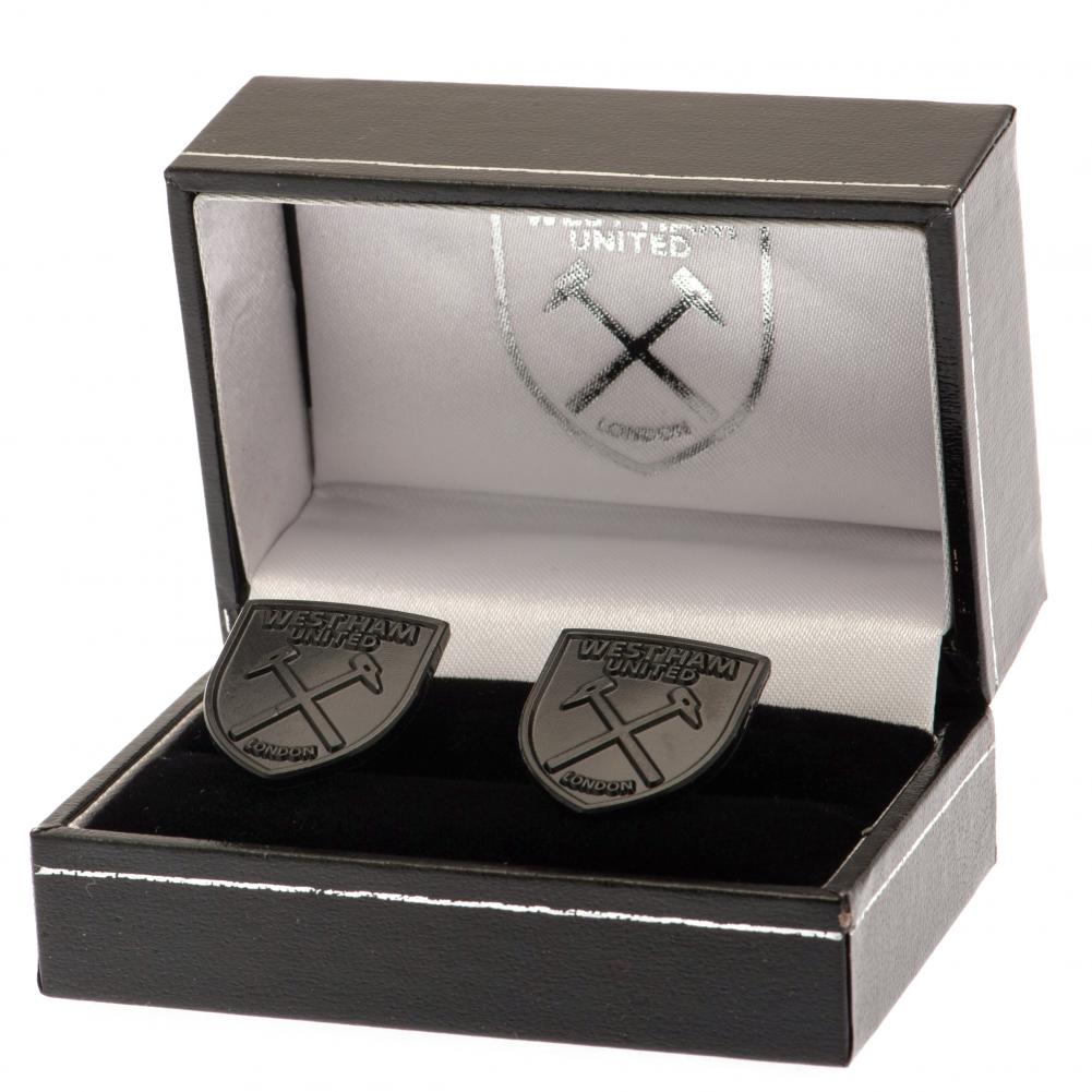 West Ham United Black IP Cufflinks