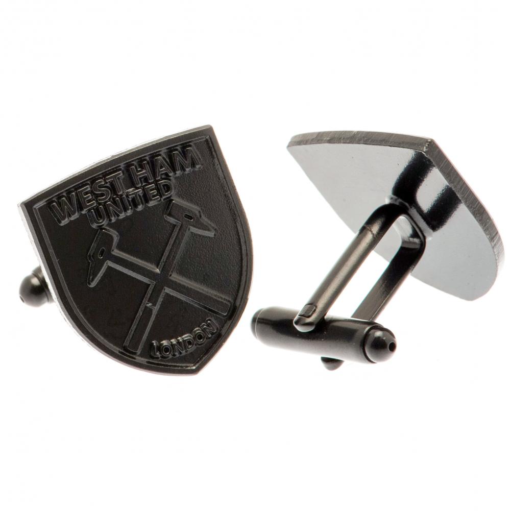 West Ham United Black IP Cufflinks