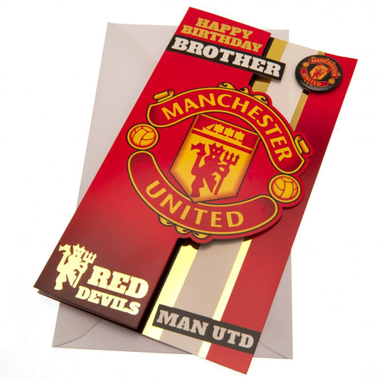 Manchester United Birthday Card Brother