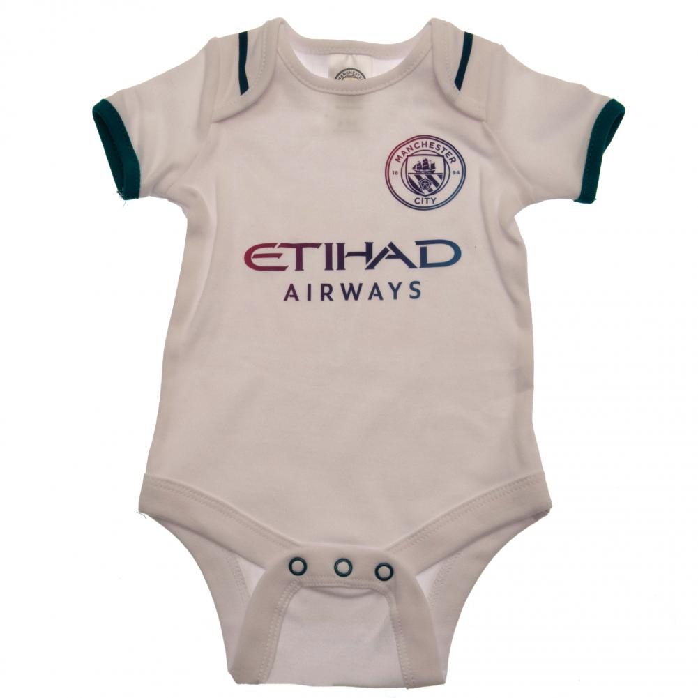 Manchester City 2 Pack Bodysuit 12-18 Mths SQ