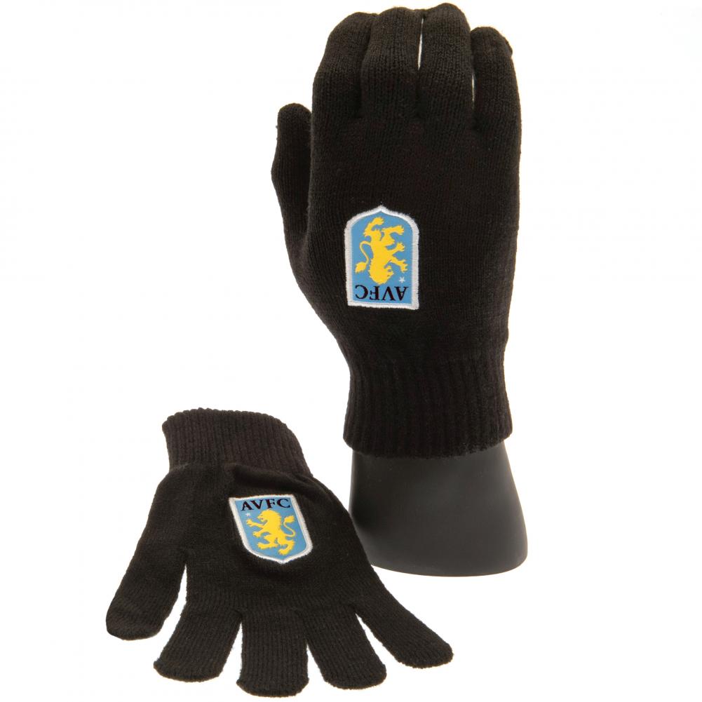 Aston Villa Knitted Gloves Junior