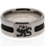Chelsea Black Inlay Ring Small