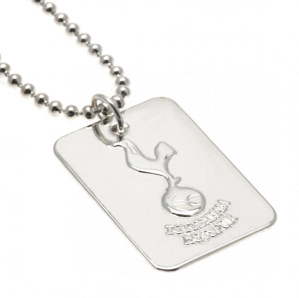 Tottenham Hotspur Silver Plated Dog Tag &amp; Chain