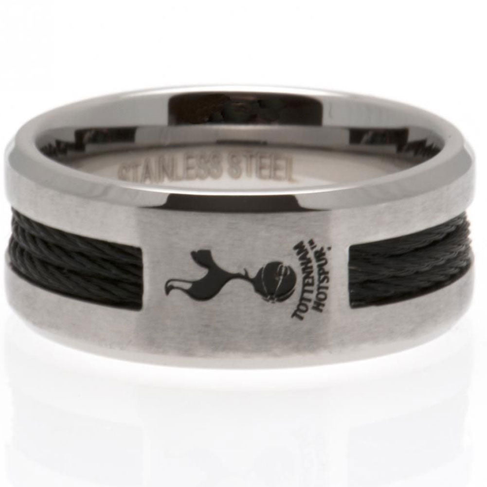 Tottenham Hotspur Black Inlay Ring Medium