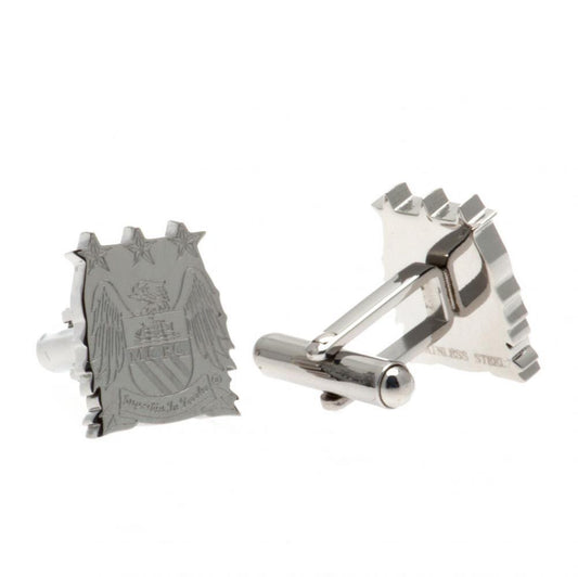 Manchester City Stainless Steel Formed Cufflinks EC