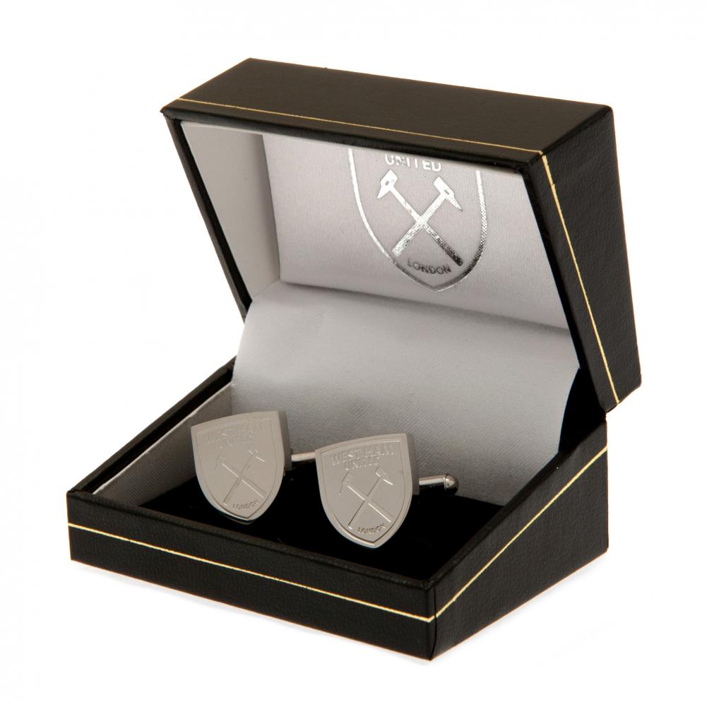 West Ham United Stainless Steel Formed Cufflinks