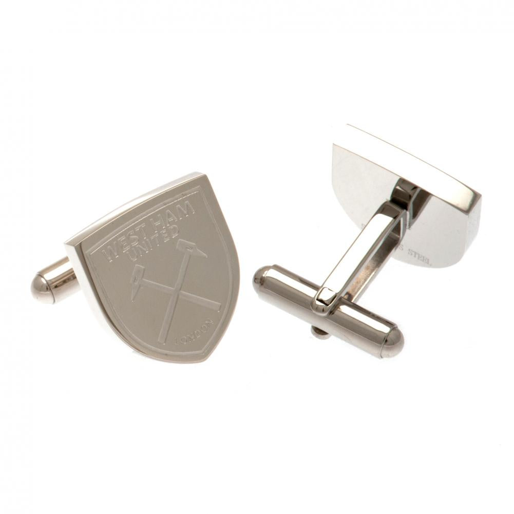 West Ham United Stainless Steel Formed Cufflinks