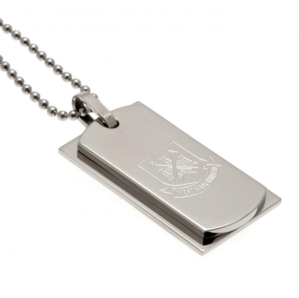 West Ham United Double Dog Tag &amp; Chain CT