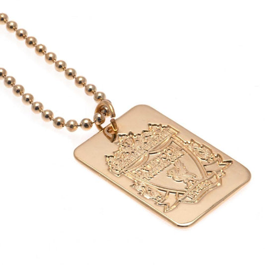 Liverpool Gold Plated Dog Tag & Chain