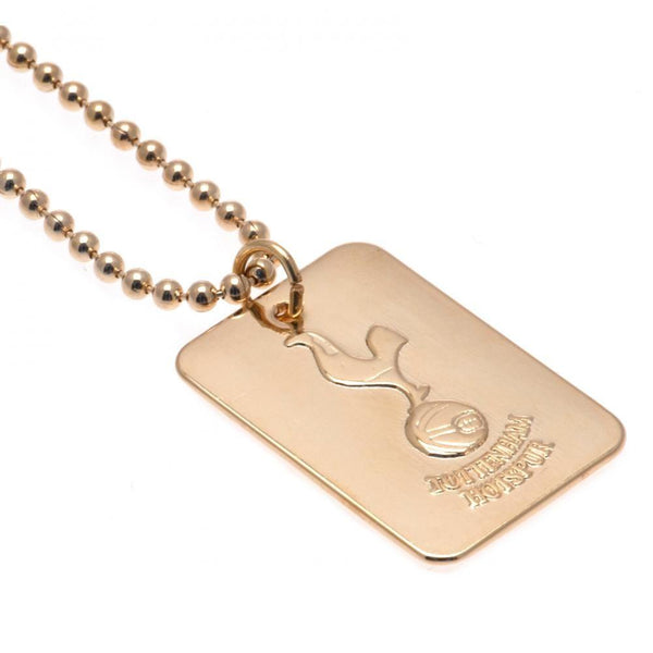 Tottenham Hotspur Gold Plated Dog Tag &amp; Chain