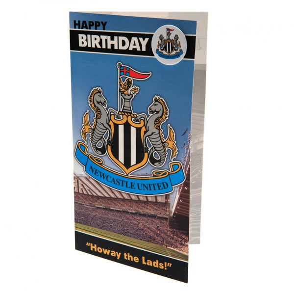 Newcastle United Birthday Card &amp; Badge