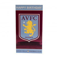 Aston Villa Birthday Card