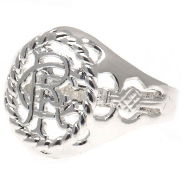 Rangers Silver Plated Crest Ring Large