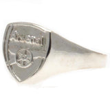 Arsenal Silver Plated Crest Ring Small