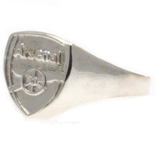 Arsenal Silver Plated Crest Ring Large
