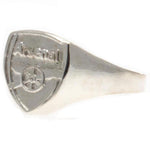 Arsenal Silver Plated Crest Ring Medium
