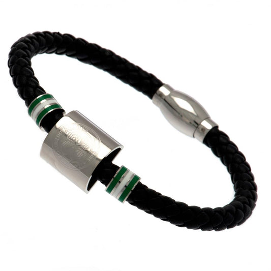 Celtic Colour Ring Leather Bracelet