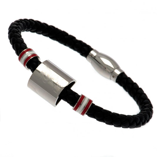 Liverpool Colour Ring Leather Bracelet
