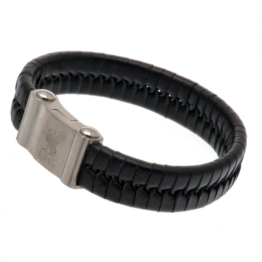 Liverpool Single Plait Leather Bracelet