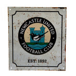 Newcastle United Retro Logo Sign
