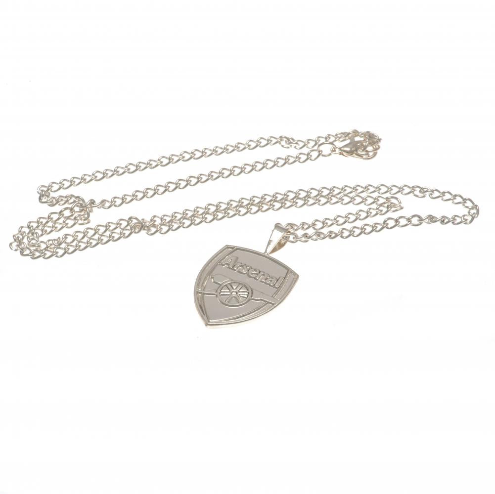 Arsenal Silver Plated Pendant &amp; Chain XL