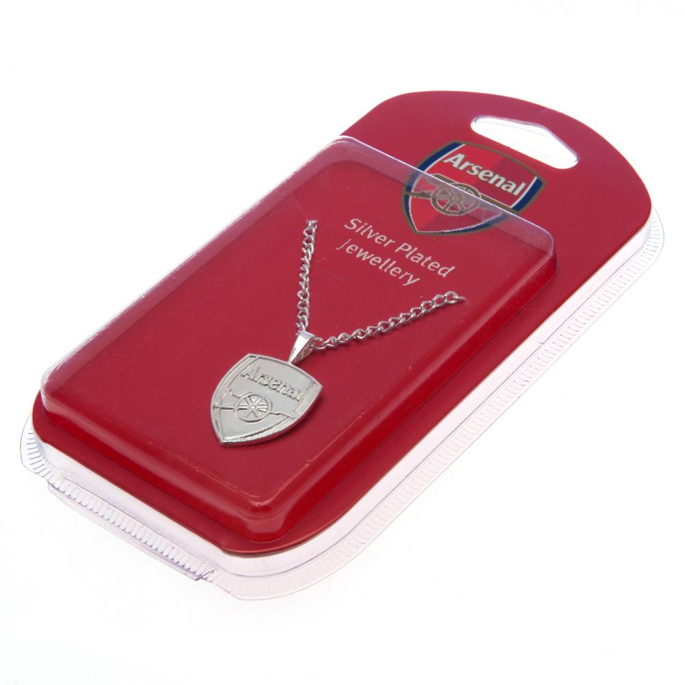 Arsenal Silver Plated Pendant &amp; Chain XL