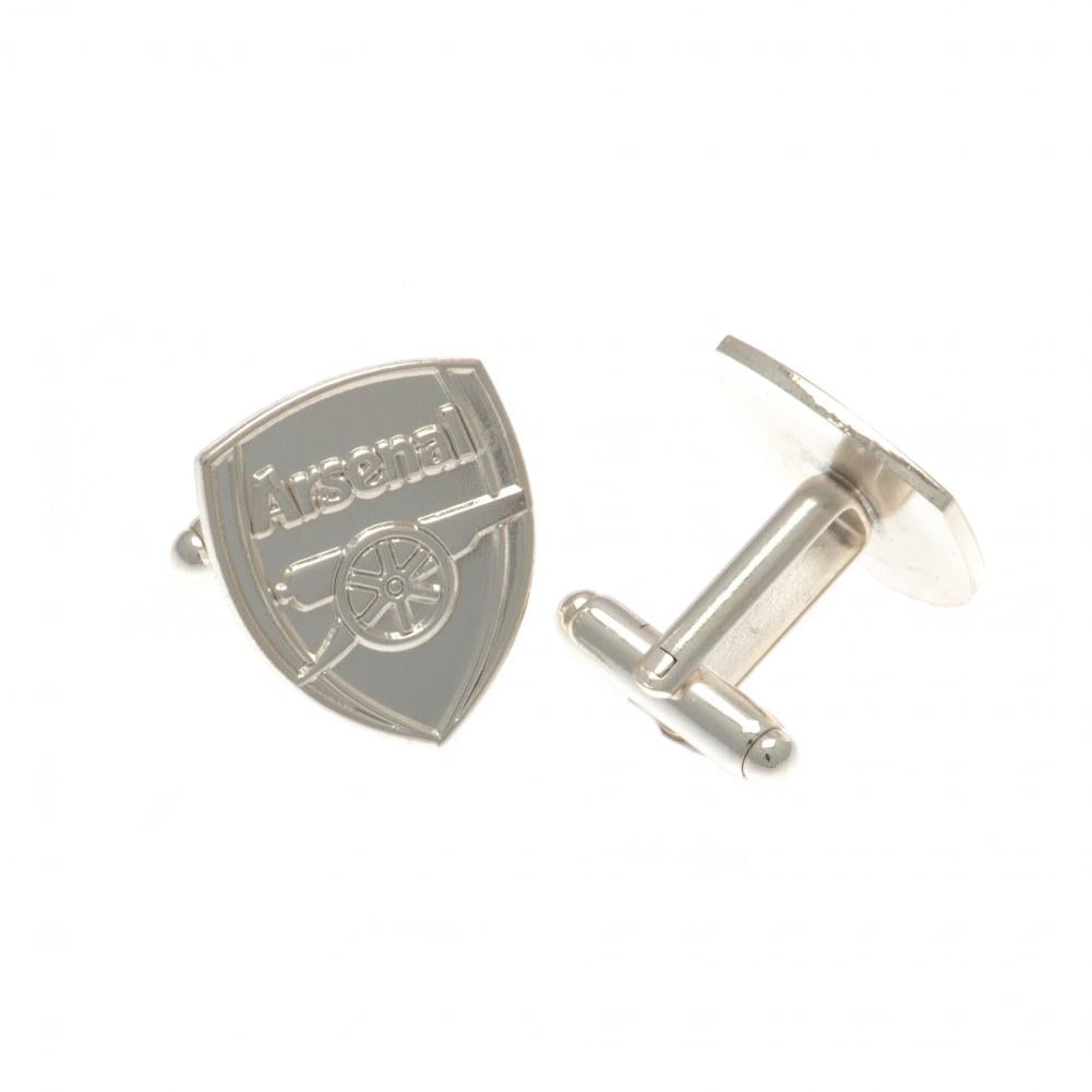 Arsenal Silver Plated Formed Cufflinks