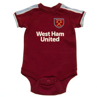 West Ham United 2 Pack Bodysuit 0-3 Mths CS