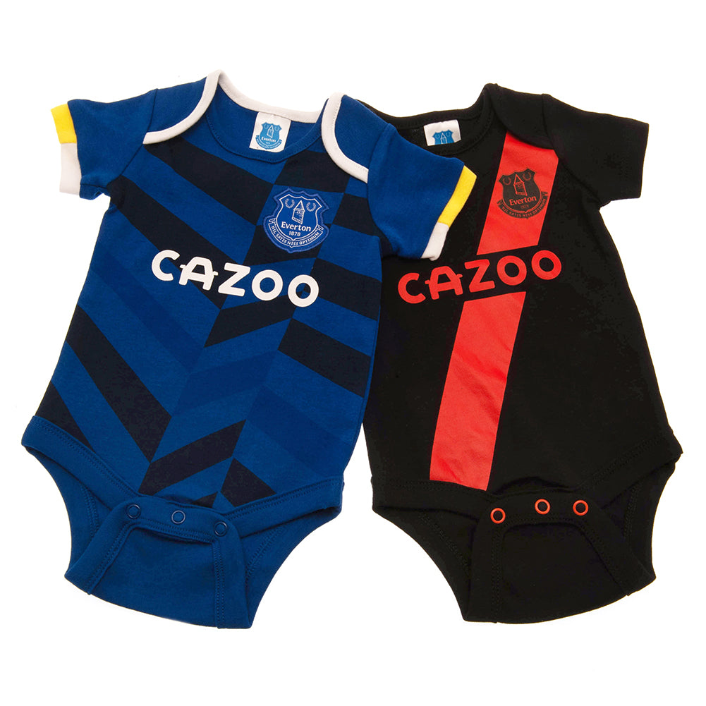 Everton 2 Pack Bodysuit 3-6 Mths