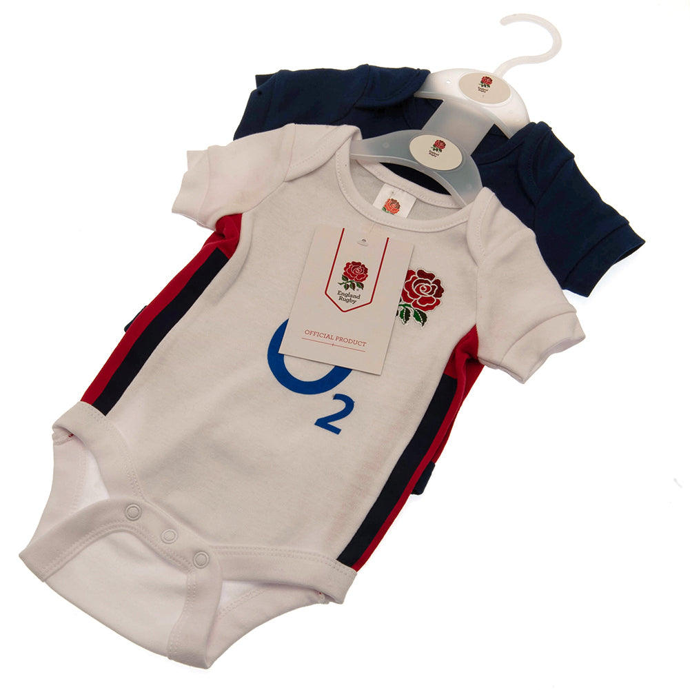 England Rugby 2 Pack Bodysuit 6-9 Mths RB