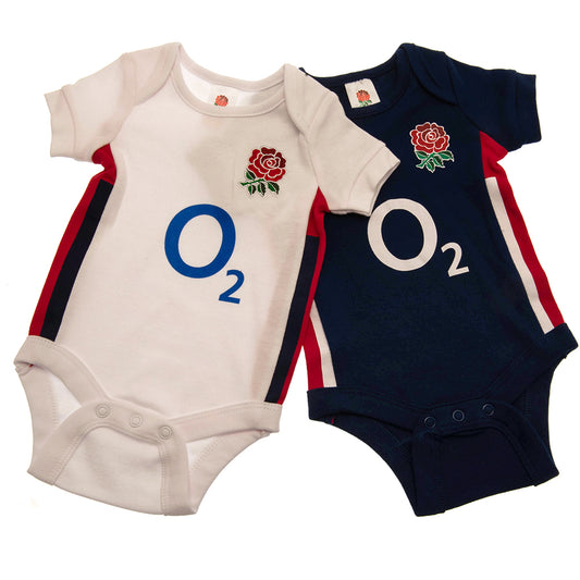 England Rugby 2 Pack Bodysuit 6-9 Mths RB