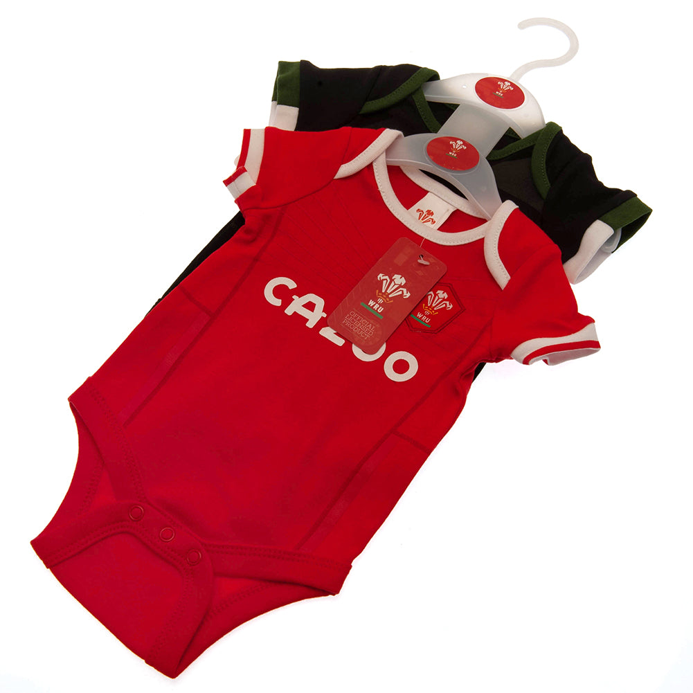 Wales Rugby 2 Pack Bodysuit 6-9 Mths PC