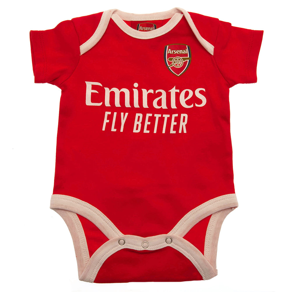 Arsenal 2 Pack Bodysuit 3-6 Mths