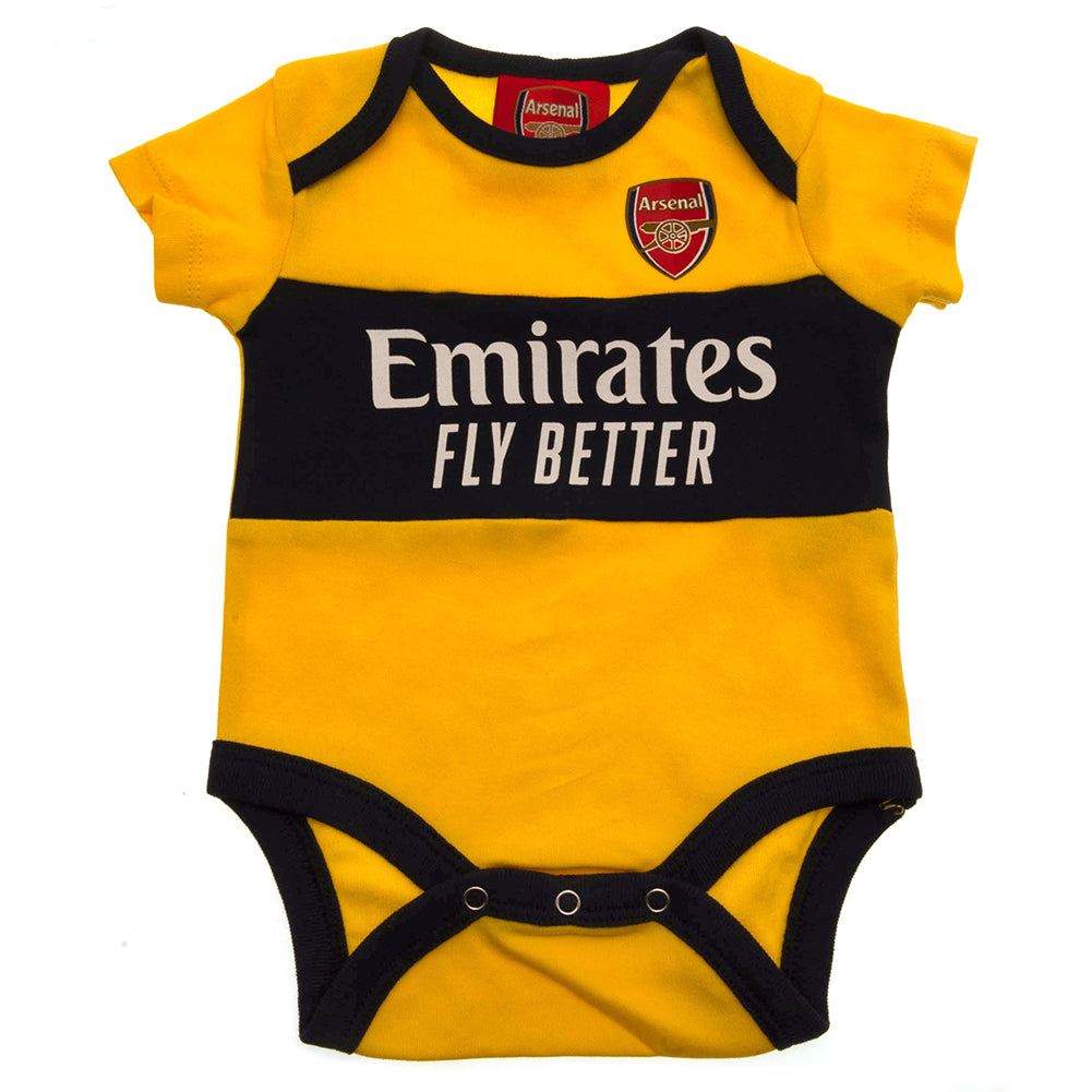 Arsenal 2 Pack Bodysuit 3-6 Mths