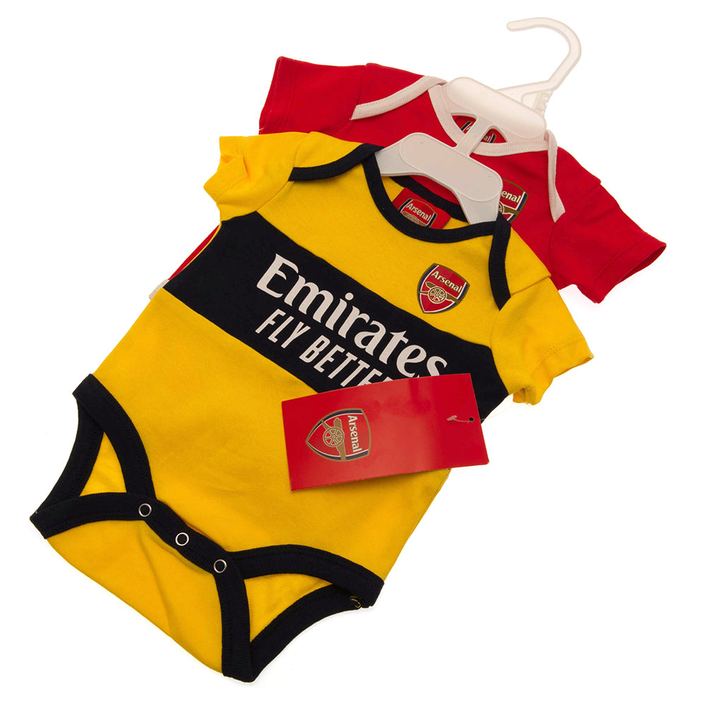 Arsenal 2 Pack Bodysuit 3-6 Mths