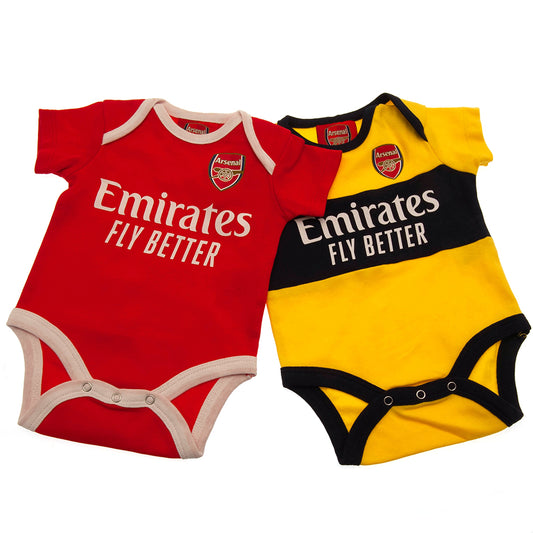 Arsenal 2 Pack Bodysuit 6-9 Mths