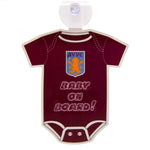 Aston Villa Baby On Board Sign
