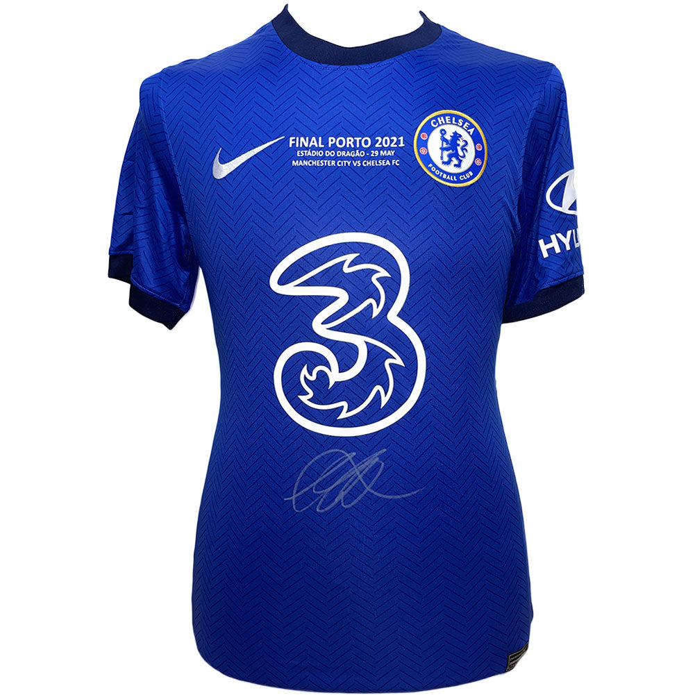 Chelsea 2021 Champions League Final Mount Signed Shirt