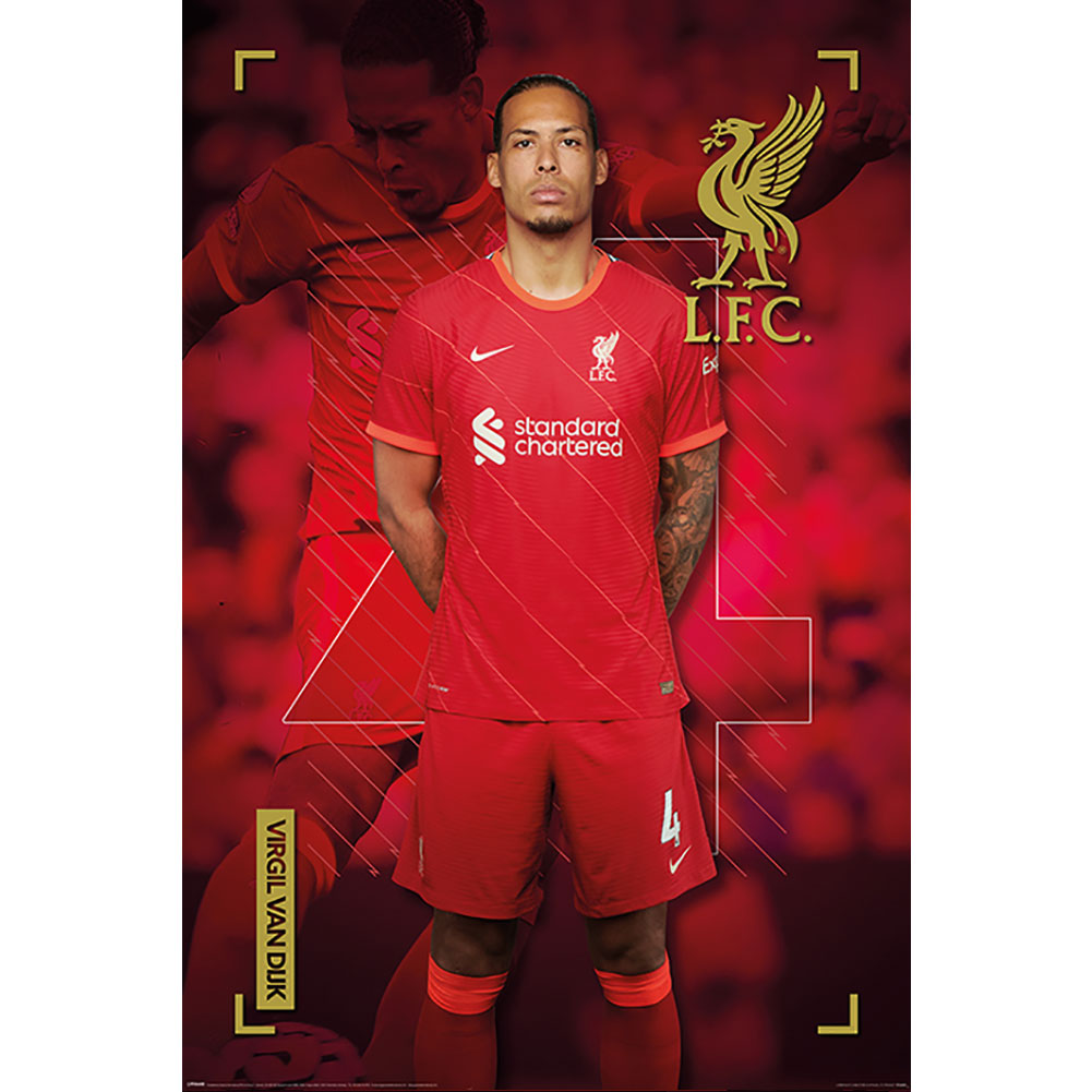 Liverpool Poster Van Dijk 20